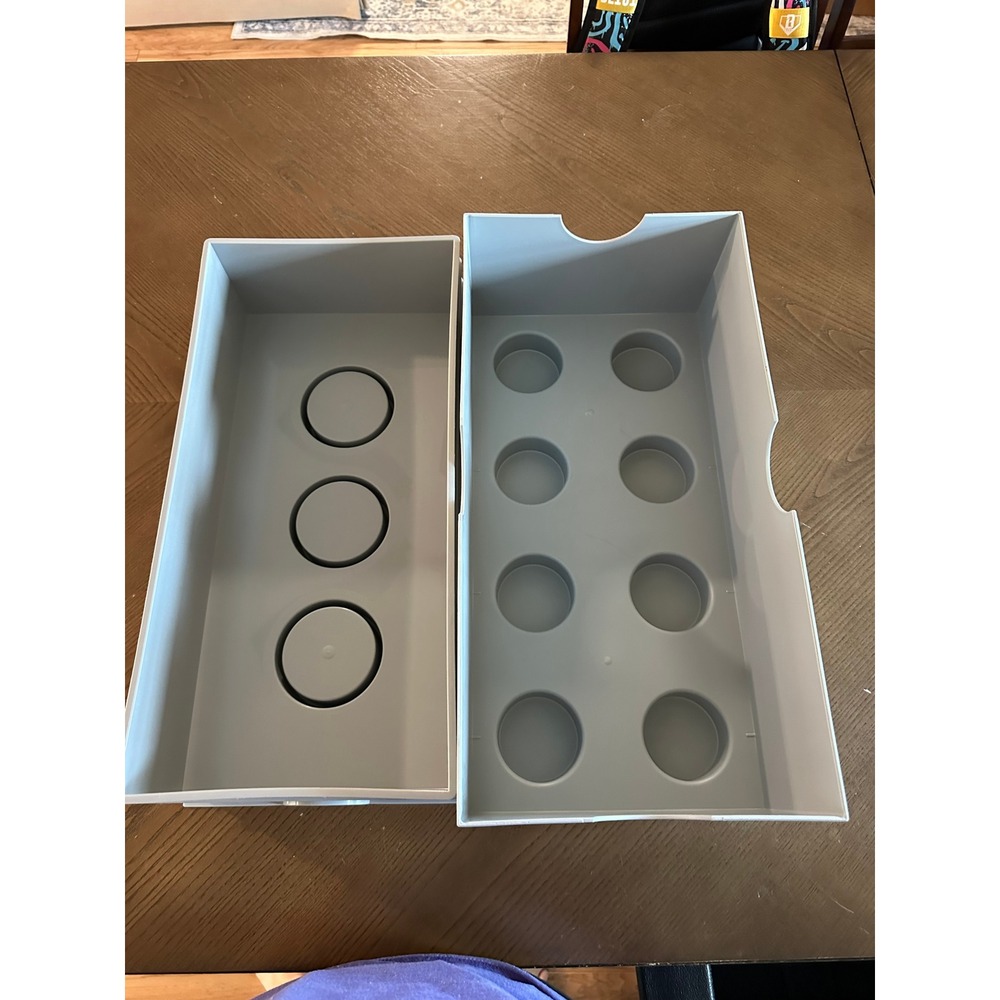 LEGO Storage Brick 8 Light Gray Stackable Toy Box Container - Picture 5 of 5